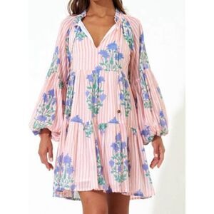 NWT Oliphant balloon sleeve dress in Jaipur peach XS, $268